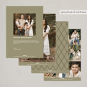 "Wild Wreath" - Holiday Cards in Garland by Wildfield Paper Co - Back of Card