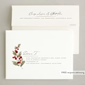 "Wild Wreath" - Holiday Cards in Garland by Wildfield Paper Co - FREE Recipient Addressing