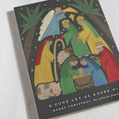 "Adore Him" - Holiday Cards in Charcoal by Joanna Griffin - Detail