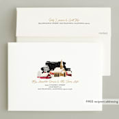 "Winter Skate" - Holiday Cards in Midnight by Meggy Masters - FREE Recipient Addressing