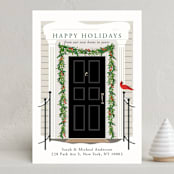 "From our home to yours" - Holiday Cards in Midnight by Susan Moyal - Front