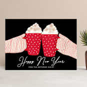 "warmest holidays" - Holiday Cards in Candy Cane by Alexandra Dzh - Front