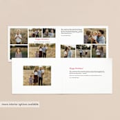 "warmest holidays" - Holiday Cards in Candy Cane by Alexandra Dzh - Interior Options
