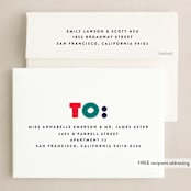 "Merry & VERY Bright" - Holiday Cards in Blueberry by Brooke Chandler - FREE Recipient Addressing