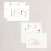 "Joyful Color Block" - Holiday Cards in Festive by Phrosné Barwood - Assembled