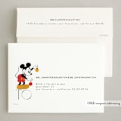 "Disney's Mickey Mouse Merry & Bright" - Holiday Cards in Elf Shoes by Ana de Sousa - FREE Recipient Addressing