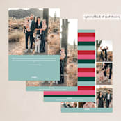 "Linear Blessings" - Holiday Cards in Gumdrop by Jessica Corliss - Back of Card