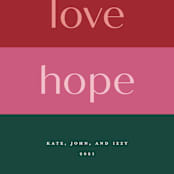 "Linear Blessings" - Holiday Cards in Gumdrop by Jessica Corliss - Close-Up