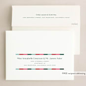 "Linear Blessings" - Holiday Cards in Gumdrop by Jessica Corliss - FREE Recipient Addressing
