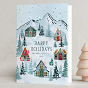 "Mountaineer" - Holiday Cards in Ice by Petra Kern - Folded Card