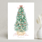 "Farmhouse Tree" - Holiday Cards in Apple by Tamara Hilje - Front