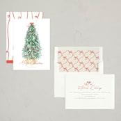 "Farmhouse Tree" - Holiday Cards in Apple by Tamara Hilje - Assembled