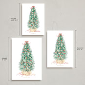 "Farmhouse Tree" - Holiday Cards in Apple by Tamara Hilje - Formats Available