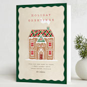 "Holiday Greetings" - Holiday Cards in Tradition by Pixel and Hank - Folded Card