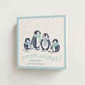 "Warm Wishes" - Holiday Cards in Frozen by Jenna Holcomb - Folded Card