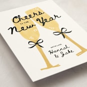"cheers" - Holiday Cards in Champagne by Kamala Nahas - Detail