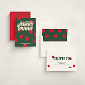 "Christmas polka" - Holiday Cards in Pine by Creo Study - Assembled