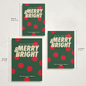 "Christmas polka" - Holiday Cards in Pine by Creo Study - Formats Available