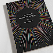 "Burst" - Holiday Cards in Disco by Pixel and Hank - Detail