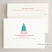 "Polar Press" - Holiday Cards in Icy by Inkblot Design - FREE Recipient Addressing