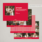 "Holiday Map" - Holiday Cards in Cherry by Jill Means - Back of Card