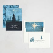 "Hope Shines" - Holiday Cards in Blue Spruce by Rebecca Daublin - Assembled
