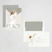 "Angel of Peace" - Holiday Cards in Snow by Ana de Sousa - Assembled