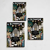 "God With Us Nativity" - Holiday Cards in Midnight by Alethea and Ruth - Formats Available
