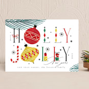 "Holly Jolly Xmas" - Holiday Cards in Snow by Ana de Sousa - Front