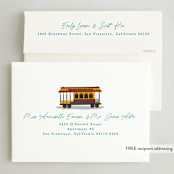 "City sidewalk II" - Holiday Cards in Juniper by Creo Study - FREE Recipient Addressing