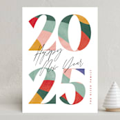 "A Year" - Holiday Cards in Fruitcake by Pixel and Hank - Front