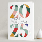 "A Year" - Holiday Cards in Fruitcake by Pixel and Hank - Folded Card