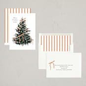 "Bells and Bows" - Holiday Cards in Snow by Baumbirdy - Assembled
