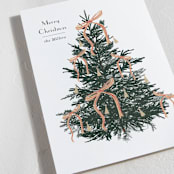 "Bells and Bows" - Holiday Cards in Snow by Baumbirdy - Detail