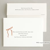 "Bells and Bows" - Holiday Cards in Snow by Baumbirdy - FREE Recipient Addressing