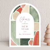 "Glass Peace" - Holiday Cards in Holly by Amy Kross - Front