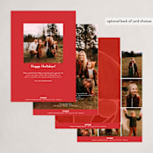 "Glass Peace" - Holiday Cards in Holly by Amy Kross - Back of Card Options