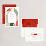 "Glass Peace" - Holiday Cards in Holly by Amy Kross - Assembled
