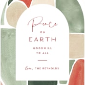 "Glass Peace" - Holiday Cards in Holly by Amy Kross - Detail