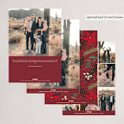 "Ornament Home" - Holiday Cards in Cardinal by Oma N. Ramkhelawan - Back of Card