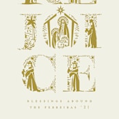 "Rejoice lettering" - Holiday Cards in Butterscotch by Ana de Sousa - Close-Up