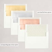"Rejoice lettering" - Holiday Cards in Butterscotch by Ana de Sousa - Envelope Liners