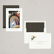 "Pure Light" - Holiday Cards in Plum by Alethea and Ruth - Assembled