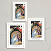 "Pure Light" - Holiday Cards in Plum by Alethea and Ruth - Formats Available