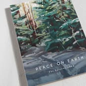 "Peaceful Forest" - Holiday Cards in Wintermint by Holly Whitcomb - Detail