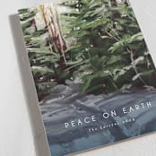 "Peaceful Forest" - Holiday Cards in Pine by Holly Whitcomb - Detail