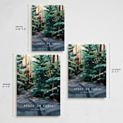 "Peaceful Forest" - Holiday Cards in Wintermint by Holly Whitcomb - Formats Available