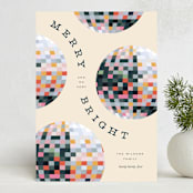 "New Year Disco" - Holiday Cards in Champagne by Pixel and Hank - Front
