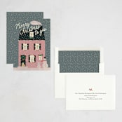 "Cozy House" - Holiday Cards in French Country by Ani Somi - Assembled