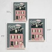 "Cozy House" - Holiday Cards in French Country by Ani Somi - Formats Available